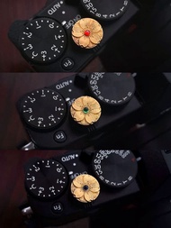 Gold-plated Cherry Blossom Shutter Button For Fuji Xt5 Leica M10 Copper Camera Accessories Nikon Zf Shutter Keycap