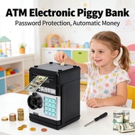 Safe Box Tabung Atm Machine Cash Coins Box Saving ATM Money Piggy Bank Kids For Electronic Password 