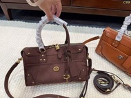 Coach Riley Vintage Suede Boston Handbag