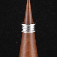 BVLGARI(寶格麗) B.ZERO1 彈簧戒指 四圈 18K白金 52 白金