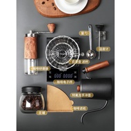 Mongdio Hand-Brewed Coffee Set Hand-Ground Coffee Machine Hand-Cranked Coffee Bean Grinder Hand-Brew