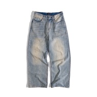 AYAY LOW-RISE JEANS (TRICH WIDE-LET JEANS)