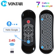 【Worth-Buy】 T120 Mini Wireless Keyboard 2.4g Fly Air Mouse 7 Colors Backlit Keyboard Remote Controller For Tv Box English