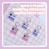 BOYS PLANET 2 ALPHA DRIVE ONE/ ALD1 NAMETAG KEYCHAIN/