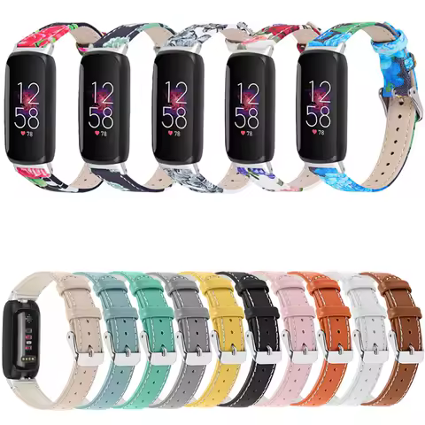 Strap for Fitbit Inspire 3 Band Leather Wristband Bracelet for Fitbit Inspire3 Strap Smartwatch Acce