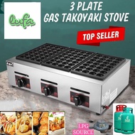 84 HOLES GAS TAKOYAKI STOVE DAPUR TAKOYAKI FISH BALL STOVE KAYA BALL FOOD TRUCK