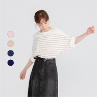 50% Fifty Percent|Striped Woolen Sleeve Top|02489320002
