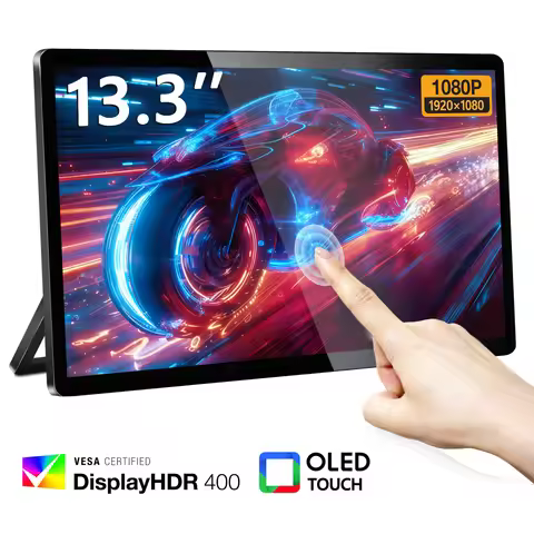 Bimawen 13.3Inch Oled Touch Protable Monitor FHD Screen1Ms 10bit 100% DCI-P3 Monitor For Switch/X-BO