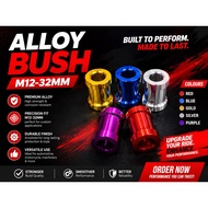 ALLOY BUSH COLOUR M12-32MM SIZE
