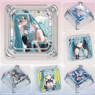 Hatsune Miku's Unique Keycap, Cross Axis Single wooting Mechanical Keyboard Cartoon Transparent Keyc