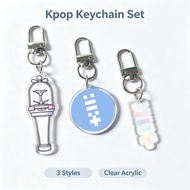 ILLIT Acrylic Keychain Kpop Lightstick Bag Pendant Fans Merch Gift