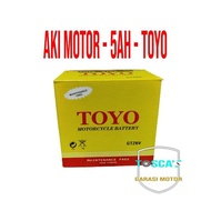 AKI MOTOR TOYO GTZ6V-5AH,AKI KERING VARIO TECHNO 125,VARIO 125 LED