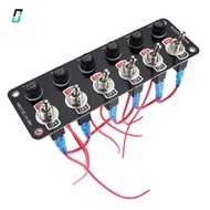 [cecilia_bessemer.my]12/24V Car Panel Multi Switch Panel Switch Power Control Universal