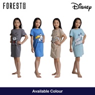 Forest Baju Tidur Budak | ( 1 Piece ) Forest x Disney Kids 100% Cotton Sleep Dress Pyjamas Selected 