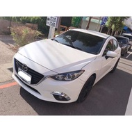 【FB搜尋桃園阿承】馬自達 超人氣MAZDA3跑9萬 2014年 2.0 白色 二手車 中古車