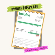 Editable Invoice Template A4 | Canva Invoice for Small Business