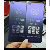 Tempered Glass Matte Ceramic Blue Samsung A2 Core, A6, J6+,J2,J2 Prime,J4,J4+, J2 Core,J8,A11,A72,A8