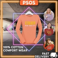 PSOS Baju T Shirt Perempuan Lengan Panjang Women Clothes T Shirt Long Sleeve Viral Style 100% Cotton Design 2