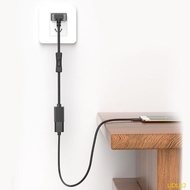 Lidu12 Type C Male to Female Switches Extension Cable with Button Power Switches Cable for Phone Tab