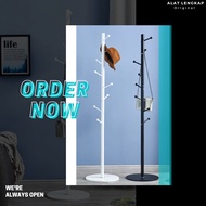 GANTUNGAN HOT Stand Hanger Clothes Bag Hat Hanger Modern Standing Pole Hanger A1