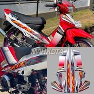 MERAH Striping Sticker Yamaha F1ZR fizr fiz r f1 zr 2004 red white sticker list body Fullset F1ZR Ac