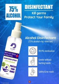 Hand Sanitizer Spray 75% ALCOHOL Disinfectant 100ml Denatured Ethanol Sanitiser Antibacterial