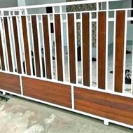 pagar rumah minimalis depok bahan bsi holo galvanis 4x6 2x4 1,4ml
