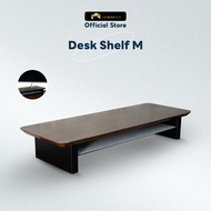 DESKSPACE ชั้นวางมอนิเตอร์ Desk Shelf ไม้แท้ 2 ขนาด มีชั้นจัดเก็บของ โต๊ะทำงานเป็นระเบียบ