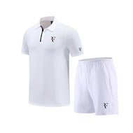 Bộ Quần Áo Tennis Federer 2025 Dành Cho Nam Áo POLO Nhanh Khô Thoáng Khí Quần Short Tập Luyện Thấm H