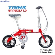 TRINX Warwolf 14” Folding Bike New Foldable Bicycle Aluminium Alloy Frame