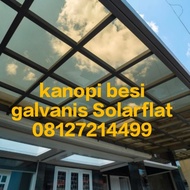 Kanopi Besi Hollow Galvanis Atap Solarflat 08127214499