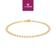 HABIB BEADS PLANET | Oro Italia 916 Yellow and White Gold Bracelet GW49830524(250YW)-BI