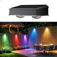 MXBEAUTY RGB Wall Light, Waterproof Gradient Glow Solar Wall Light, Facade Lighting Wall-Mounted Ene