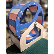 PREOWNED - Silent Wooden Hamster Running Wheel - Large Exercise Wheel for Syrian Hamsters, Sugar Gli