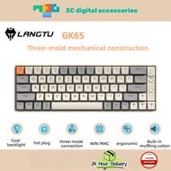 Langtu GK65 65 button Bluetooth mechanical keyboard gaming keyboard triple model hot plug