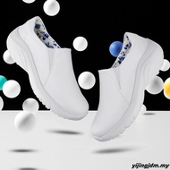 Hawkwell Women Nurse Shoes Slip On Work Shoes-Casey/1923 White/Black