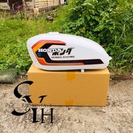 Honda cb100 tank, Honda cb press tank, Honda tank, glossy white paint