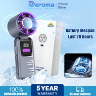 Portable Mini Handheld Fan Foldable Digital Display Powerful Turbo Semiconductor Refrigeration (6000