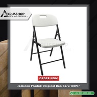 Kursi Lipat Besi Plastik Solid Krisbow/Kursi Kafe/Seminar/Acara/Susun