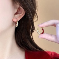 New Encore Diamond-Studded High-End Earrings Simple Red Earrings