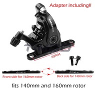 Tektro MD-C550 Road Bike Dual Piston Cable Pull Mechanical Disc Brake Caliper Aluminum Alloy Flat Mo