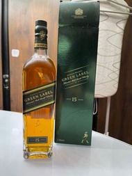 (新裝）Johnnie Walker Green Label 15 yrs  1litre