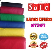 KANVAS EXPRESS 6FTX6FT KAIN KHEMAH SAHAJA BERSAIZ 2M X 2M MATERIAL NYLON CANVAS SAHAJA