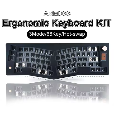 CIDOO ABM066 Mechanical Keyboard Kit 3mode Bluetooth/2.4Ghz/ Type-C Gasket Structure with Konb VIA-p