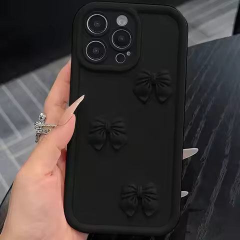 S 23 24 22 21 20 3D Cute Bowknot Matte Case For Samsung Galaxy S24 S23 S22 S21 S20 FE Plus Ultra 5g 