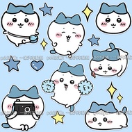Cute chiikawa chiikawa chiikawa chiikawa Cartoon Sticker Electric Car Motorcycle Scratch Cover Decor