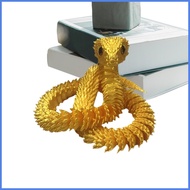 3D Printed Articulated Snake 3D Printed Articulated Flexible Snake Toy Flexible Joints Snake Desk To