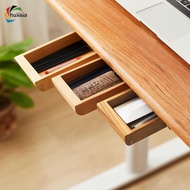 [chulisia] under desk drawer under desk storage drawer Portable Wooden Pen Tray for