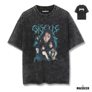 MACDEER Oversize T-SHIRT Aespa Kpop WASHED Slimfit T-SHIRT WASH T-SHIRT | AESPA 1-14