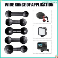 WU Aluminum Double-Ballhead Mount Connector for Linking Supported Device Mount Components 13mm to 17
